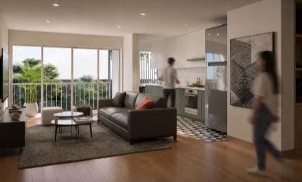 Interior del proyecto Rubens 252, San Borja